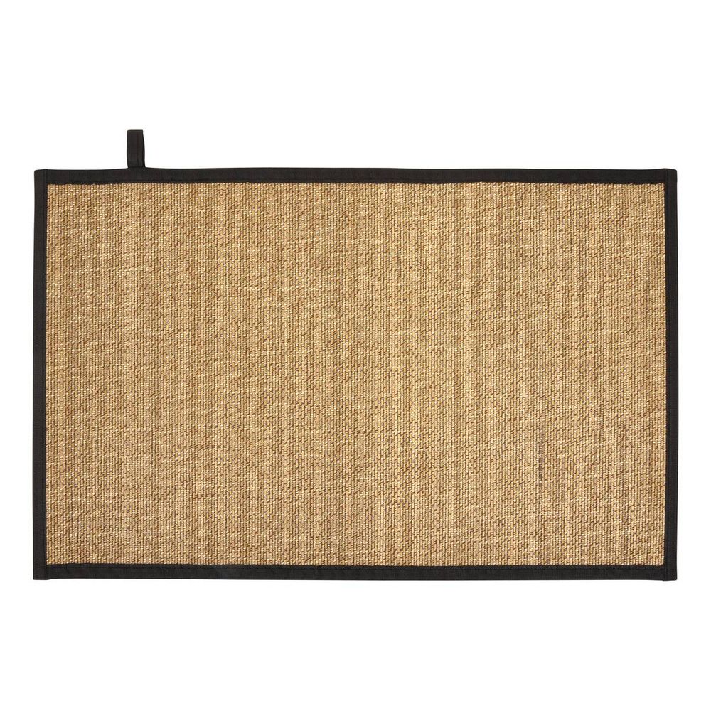 Tapis de bain texturé stemy 50x80cm noir