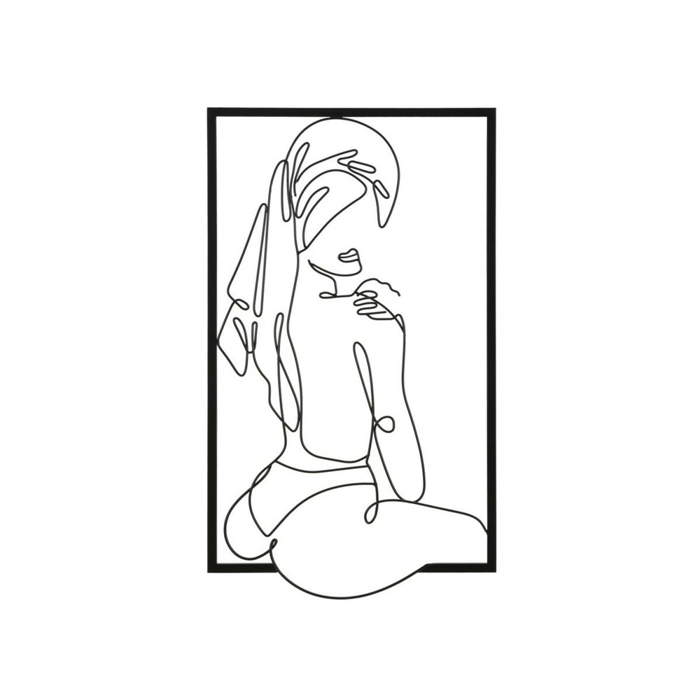 Décoration murale encadrée en métal 