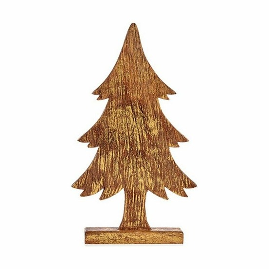 Sapin de noël 5 x 39 x 22 cm doré bois