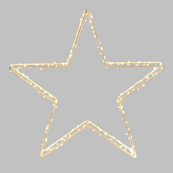 Etoile diamètre 30cm 86 led blanc chaud ip44