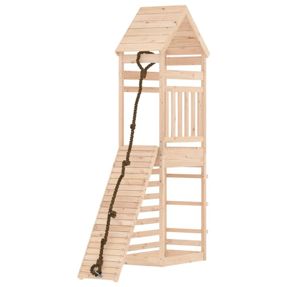 Maisonnette de jeu avec mur d'escalade bois massif de pin
