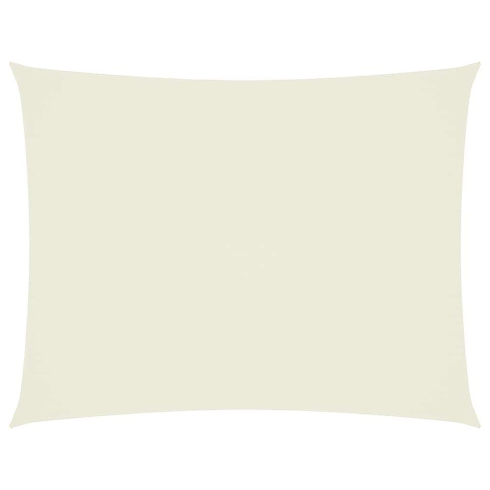 Voile de parasol tissu oxford rectangulaire 3x4,5 m crème