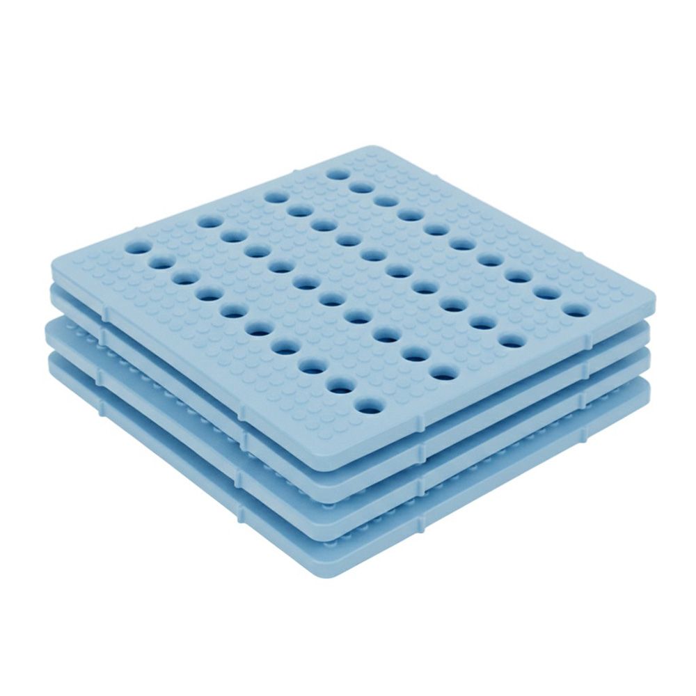 Gripsquare 50 - lot de 4 - plaque pehd antidérapante - plast'up rotomoulage