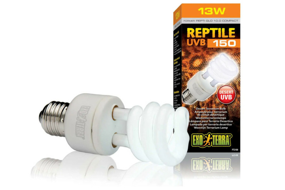 Ampoule repti glo 10. 0 uvb150 desert 13w - ampoule pour reptiles (lézards, tortues)