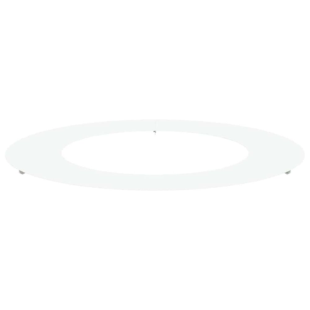 Adapté pour anneau d'arbre plat blanc ø50/80 cm acier