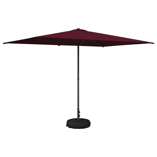 Parasol de jardin avec base 200 x 300 cm polyester