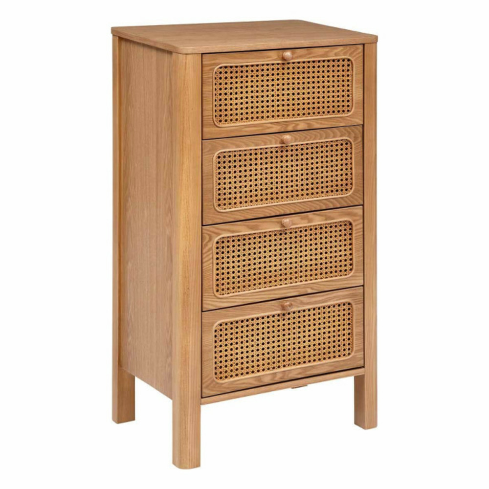 Chiffonnier 4 tiroirs tiria 103cm marron