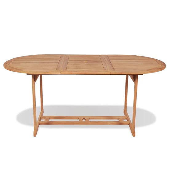 Table de jardin 180x90x75 cm bois de teck solide