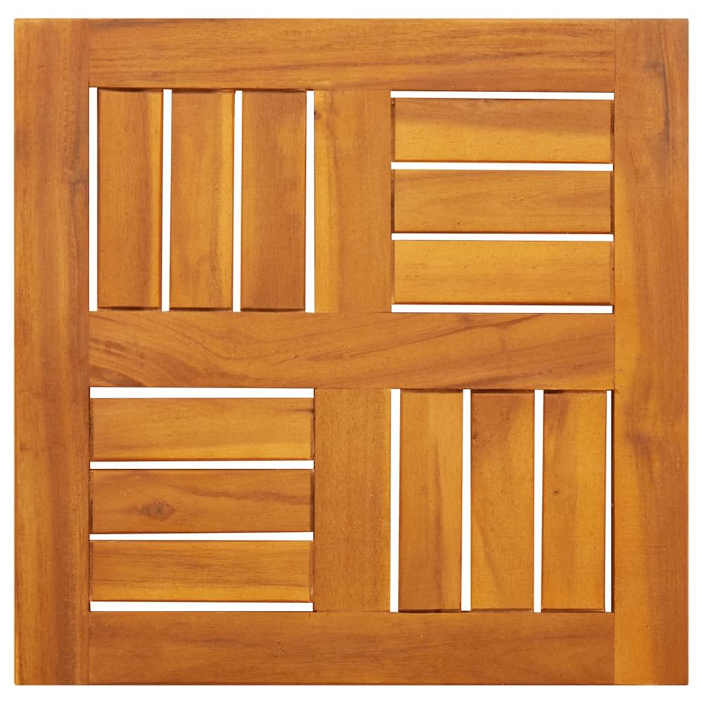 Dessus de table 40x40x2 cm carré bois massif d'acacia