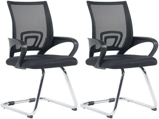 Lot de 2 chaises visiteurs eureka