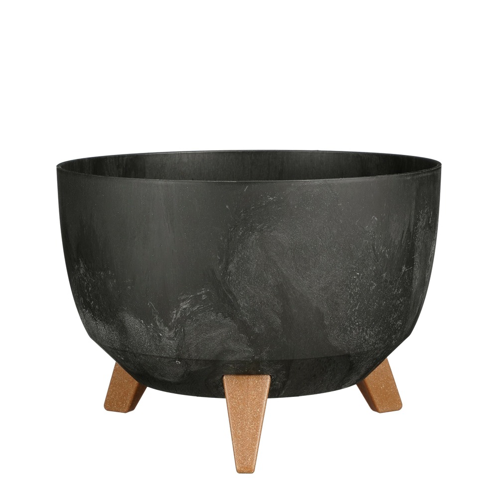 Mica decorations doppio support plante - 18,5 x ø33 cm - jardiniere exterieur grande taille - jardiniere sur pieds - plastique