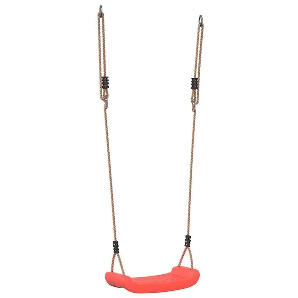Balançoire d'extérieur d'enfants simple et corde réglable rouge