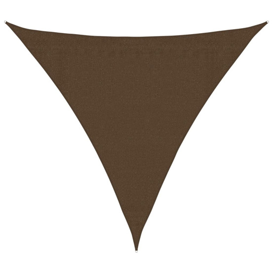 Voile d'ombrage 160 g/m² marron 3,6x3,6x3,6 m pehd