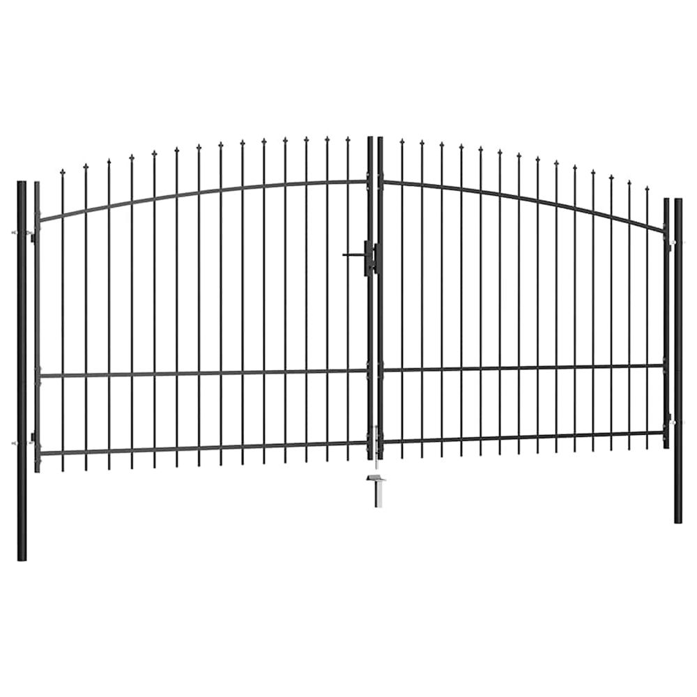 Portail double woerden avec tête en pointe 400x224,5 cm