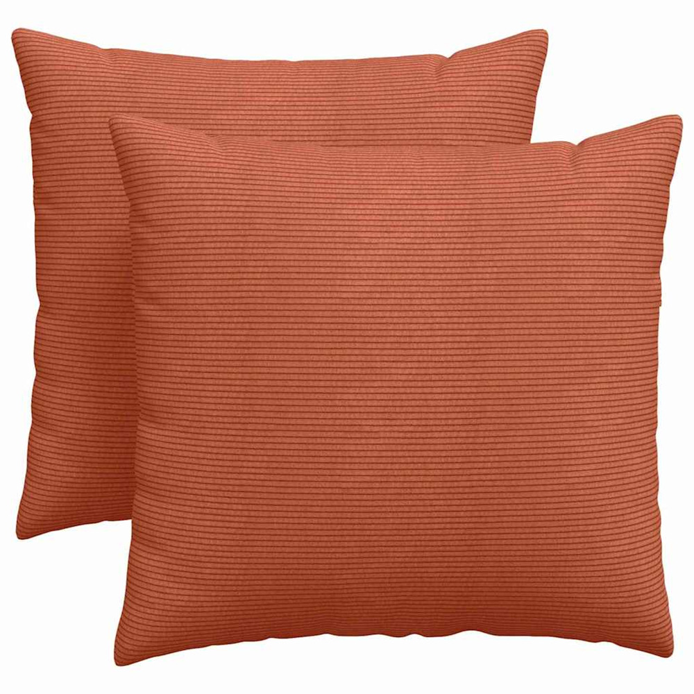 Coussins de canapé 2 pcs rouge orange 45 x 45 cm