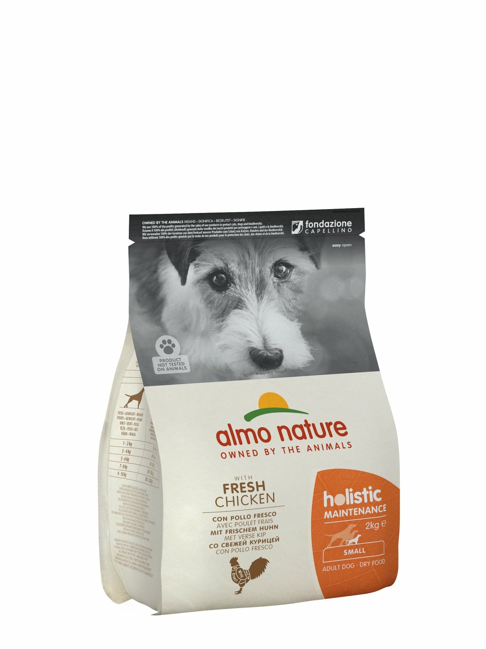 Almo nature - croquettes holistic maintenance au poulet pour chien de petite taille 2kg
