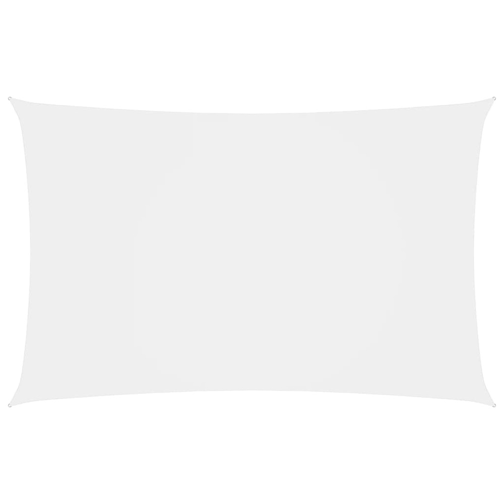 Voile toile d'ombrage parasol tissu oxford rectangulaire 2 x 4,5 m blanc