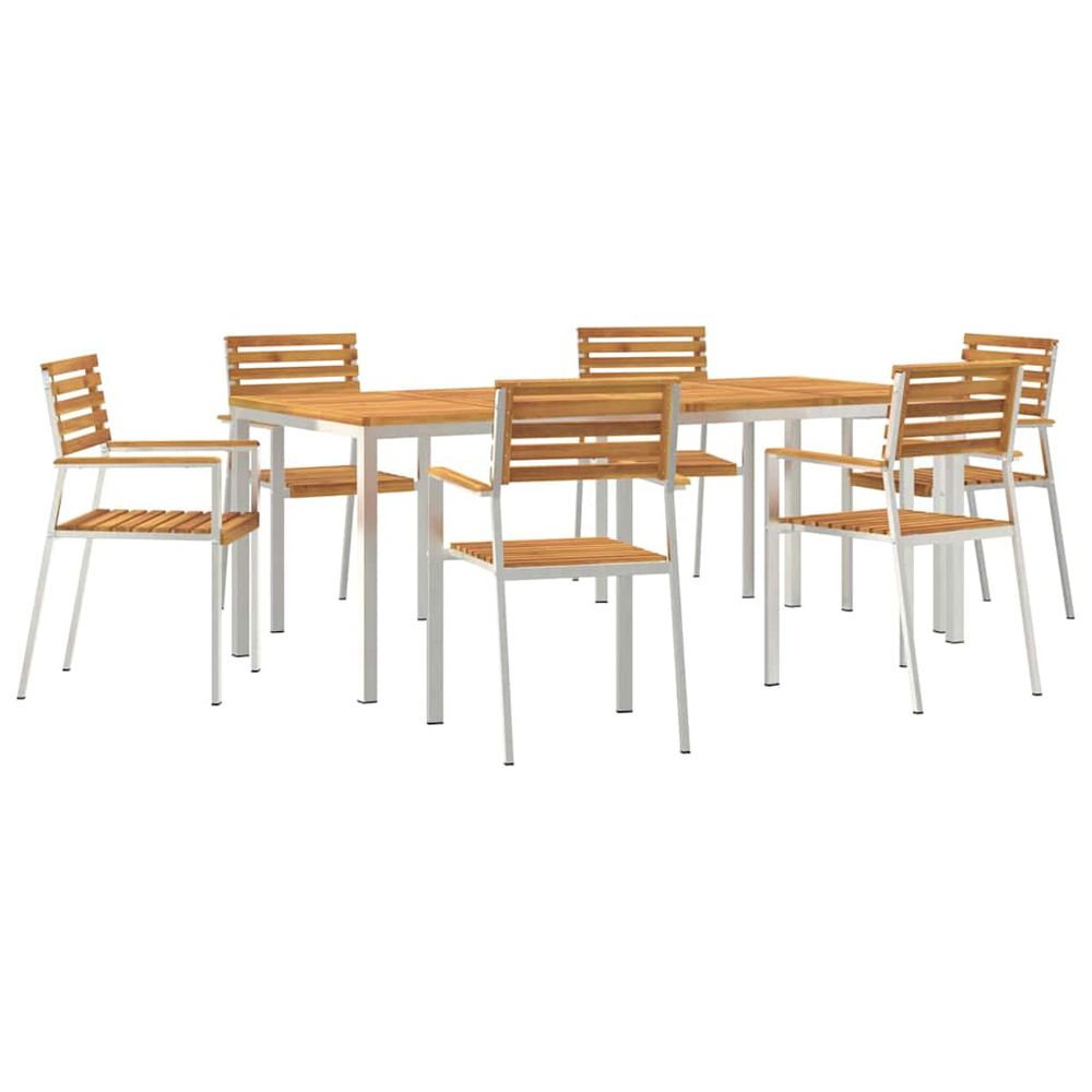 Ensemble de salle à manger pour jardin 7 pc
