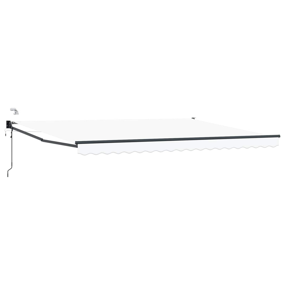 Auvent rétractable électrique blanc 4 × 3 m