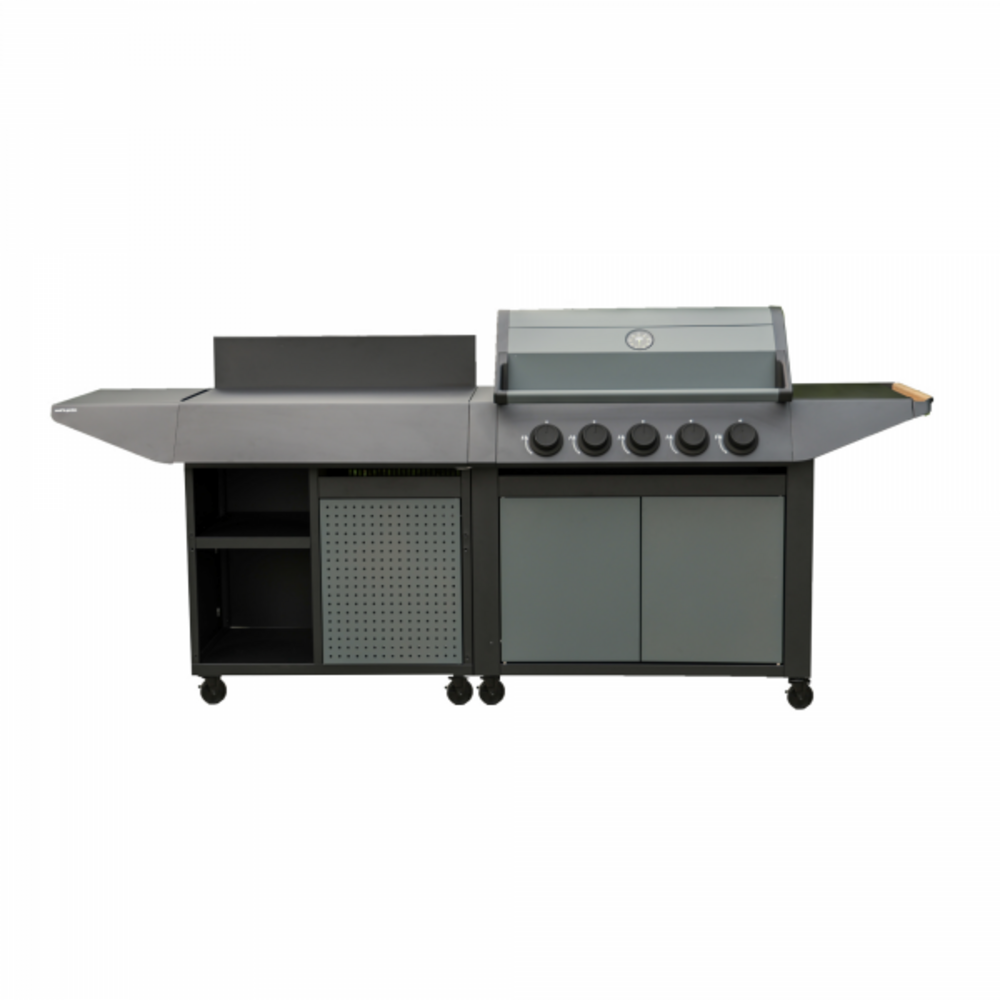 Barbecue gaz burn 80 premium + desserte