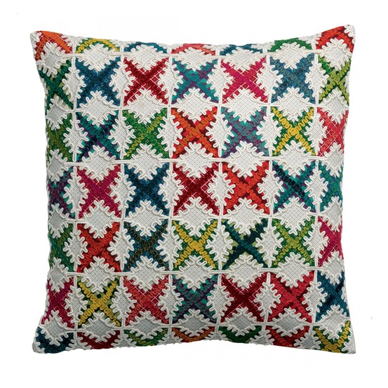 Coussin beth multico 45 x 45 cm