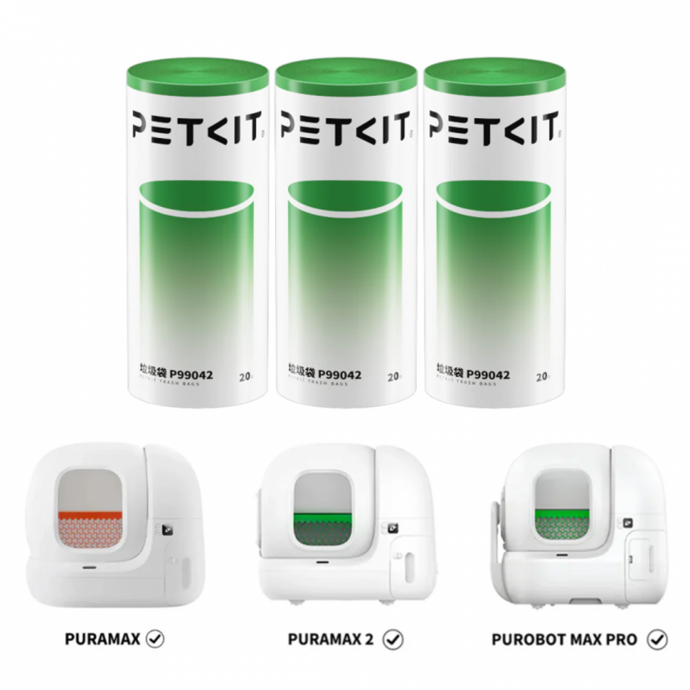 Rouleaux de sacs poubelles 8l pour litière automatique 3 rouleaux