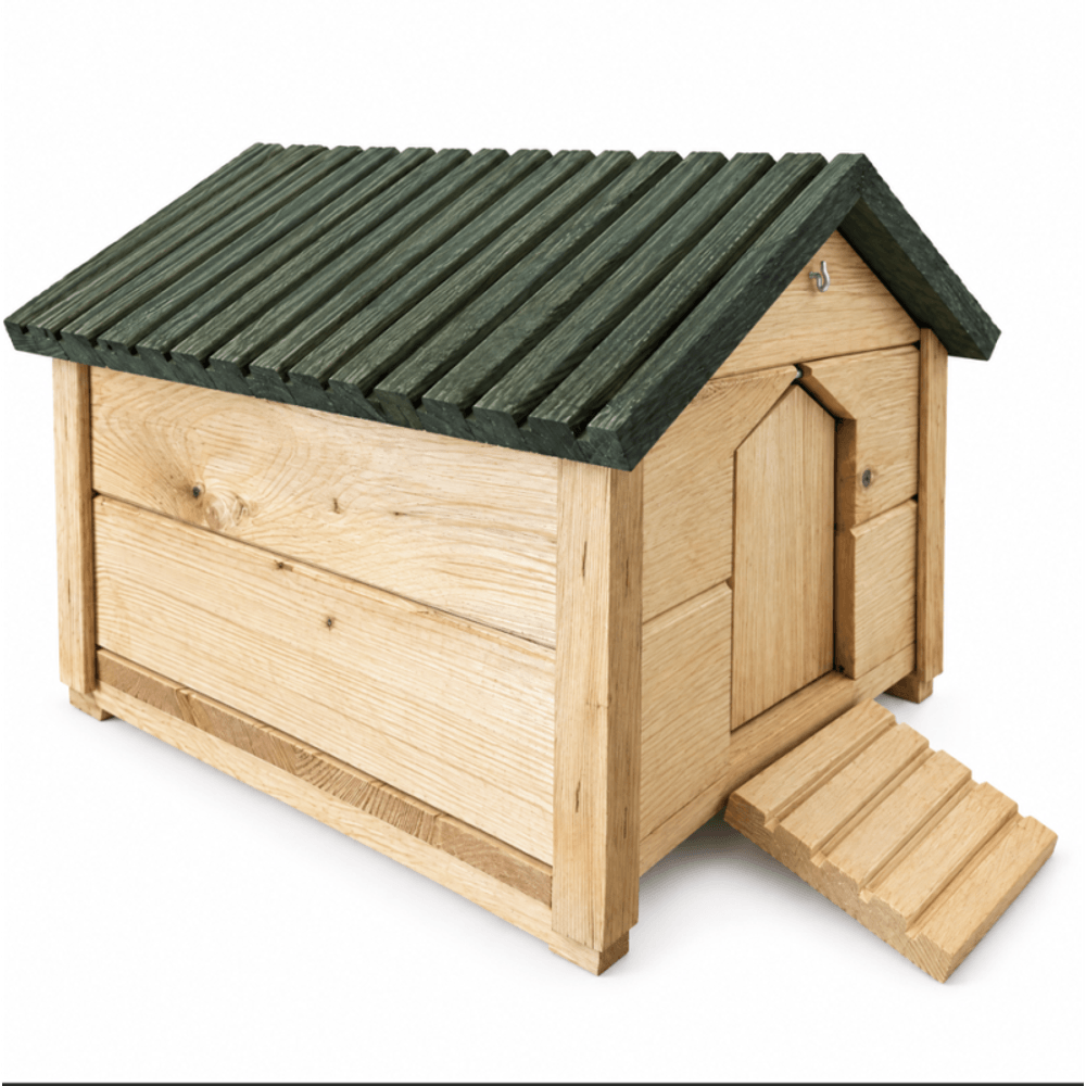 Abri pour hérisson en bois avec rampe, clapet et toit amovible, livré prémonté mangeoire refuge