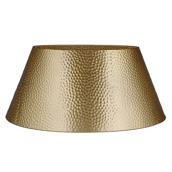 Mica decorations jupe de sapin de noël l58 x l38 x h26 cm - couvre pied - or - fer