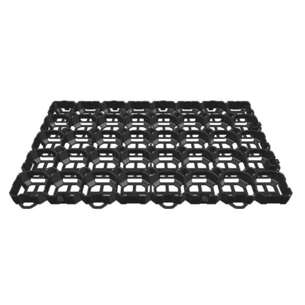 Dalles de gazon noires rkp6 - stabilisatrices, carrossables, 57x38x4cm