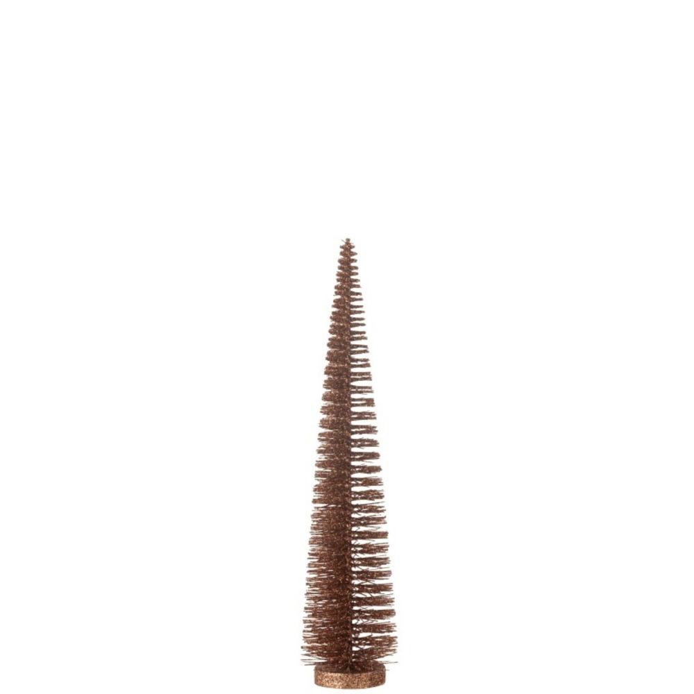 Sapin de noël artificiel en plastique marron 10x10x39 cm h39