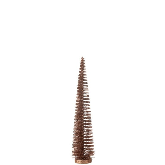 Sapin de noël artificiel en plastique marron 10x10x39 cm h39