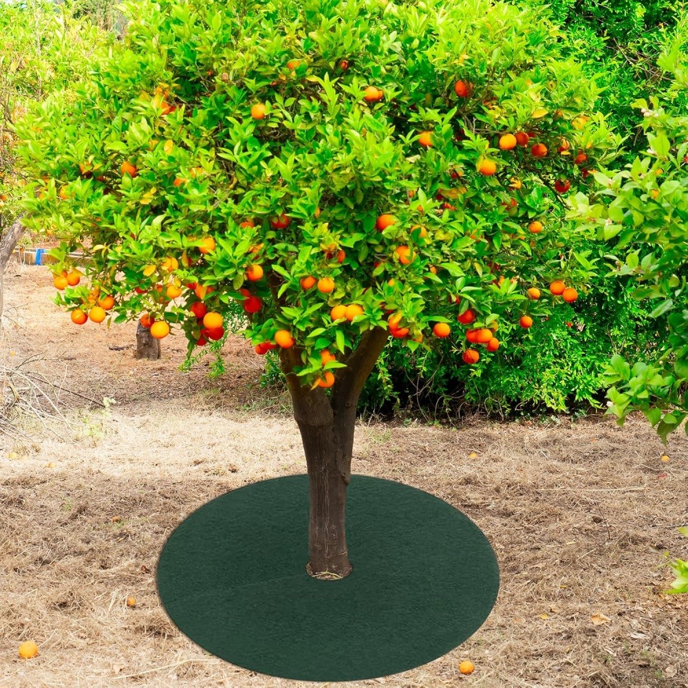 Tissu de jardinage non - tissé diamètre 92cm lot de 5 dtopbuyage