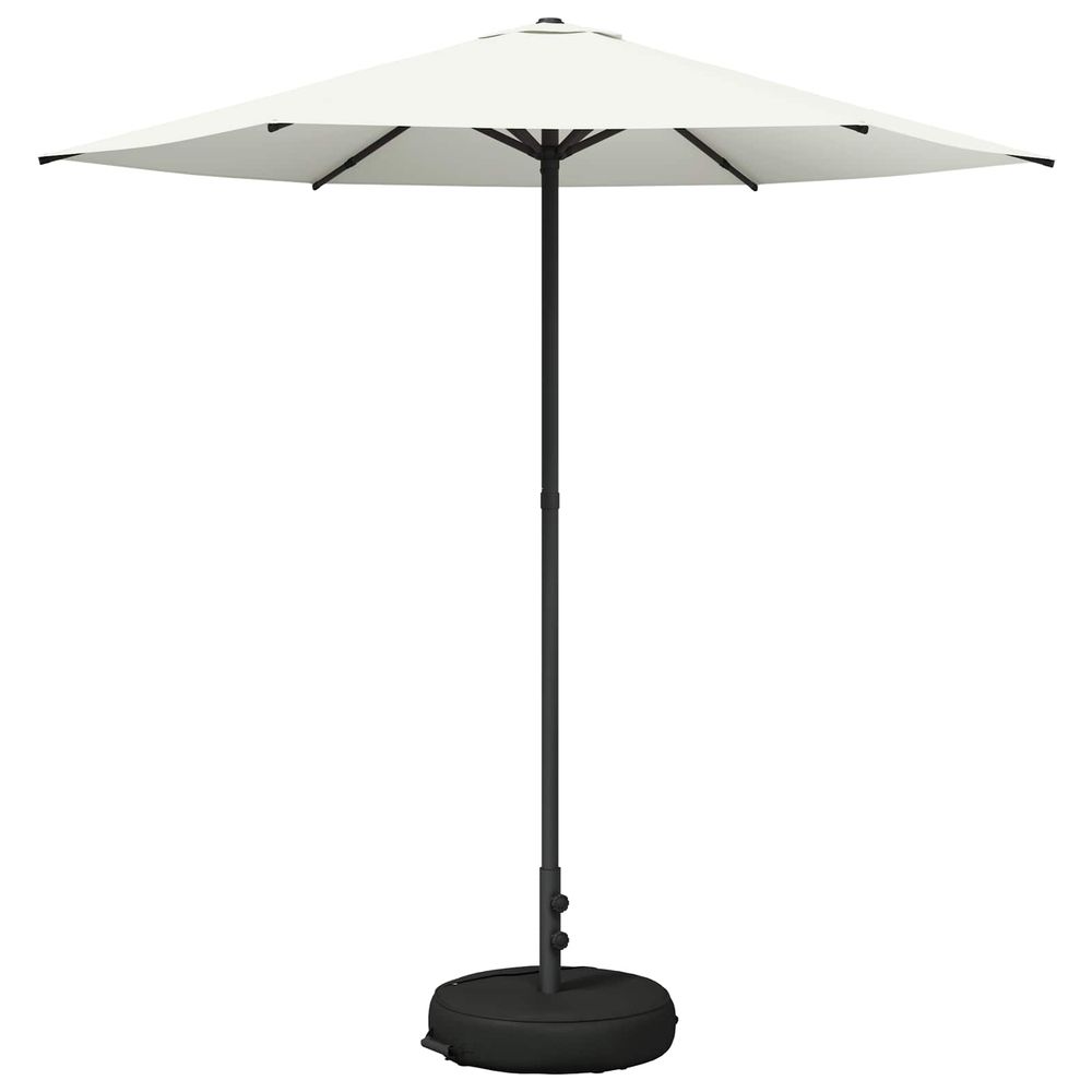 Parasol de jardin avec base rectangulaire 2,3 x 2,3 m polyester