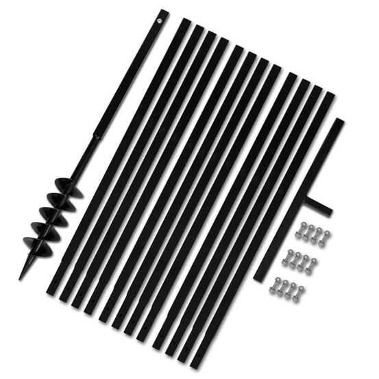 Bêche et tarière manuelle 100 mm avec rallonge mèche tarière 13 m