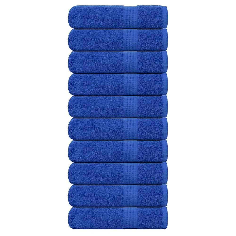 Serviettes de douche frogn 10 pcs bleu 70x140 cm 360 g/m²