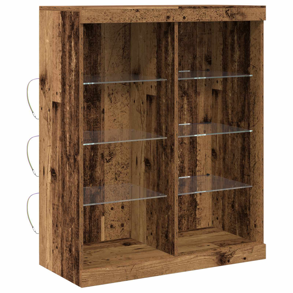 Buffet led bois ancien 41 x 37 x 100 cm bois d'ingénierie