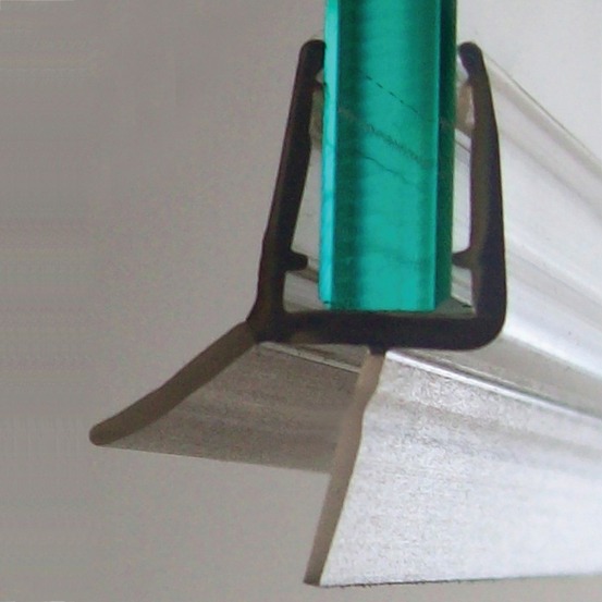 Joint d'étanchéité double lèvre h.2.5 cm translucide joint de douche