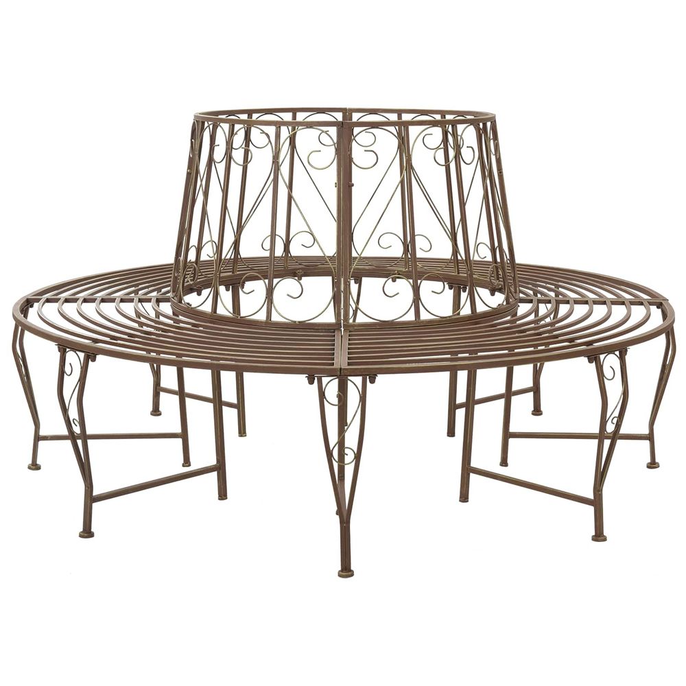 Banc d'arbre 8-nombre de places ø 160 x 89 cm acier