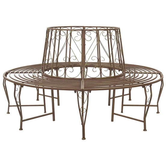 Banc d'arbre 8-nombre de places ø 160 x 89 cm acier