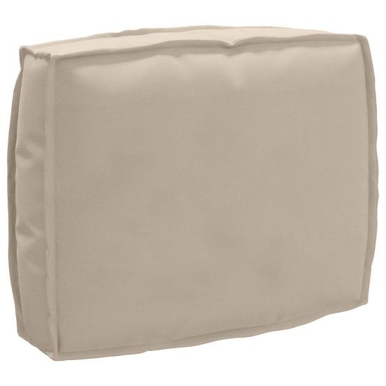 Coussin taupe 50 x 40 x 12 cm tissu oxford