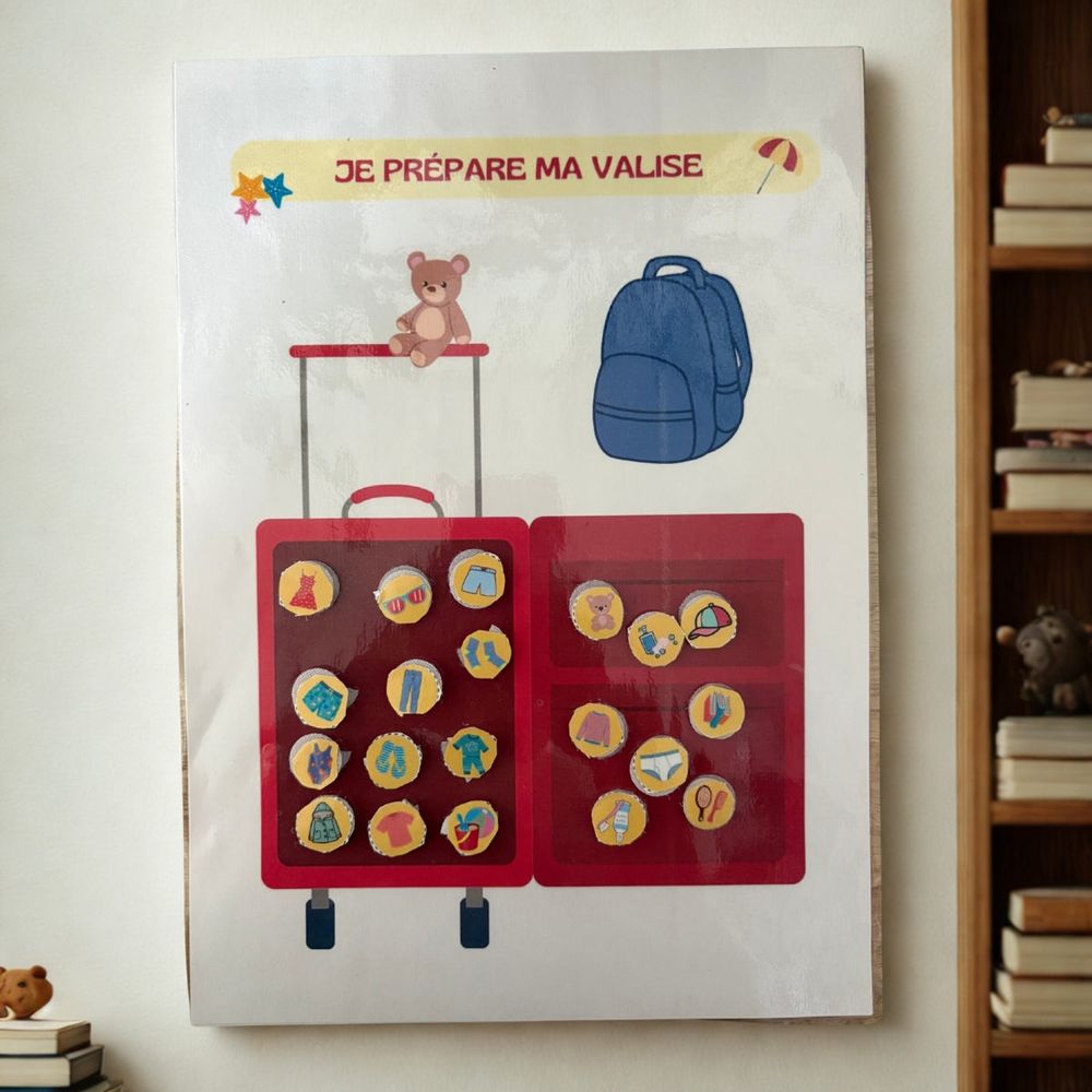 J'apprends à préparer ma valise