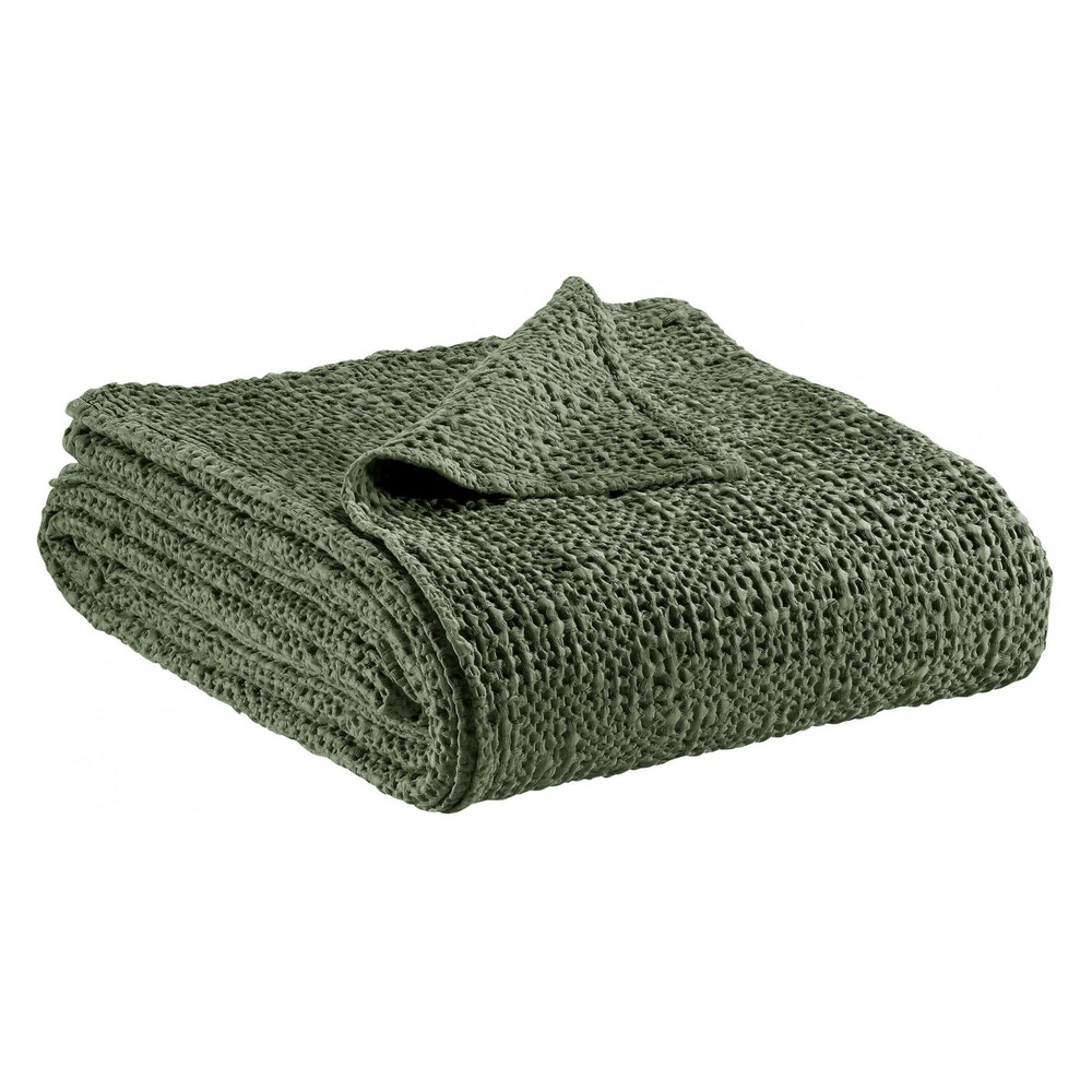 Jeté tana olive 180 x 260 cm