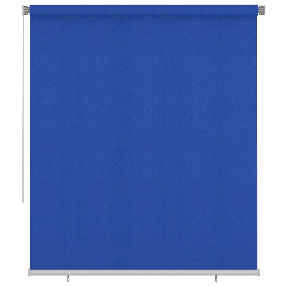 Store roulant d'extérieur 205 (l) x 230 (h) cm bleu hdpe