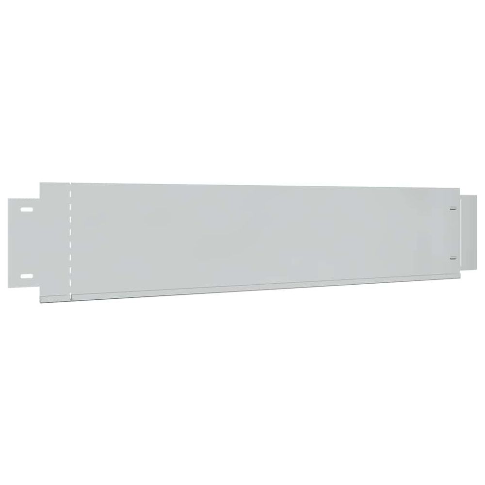 Bordure de pelouse 5 pcs acier galvanisé 100 x 19 cm
