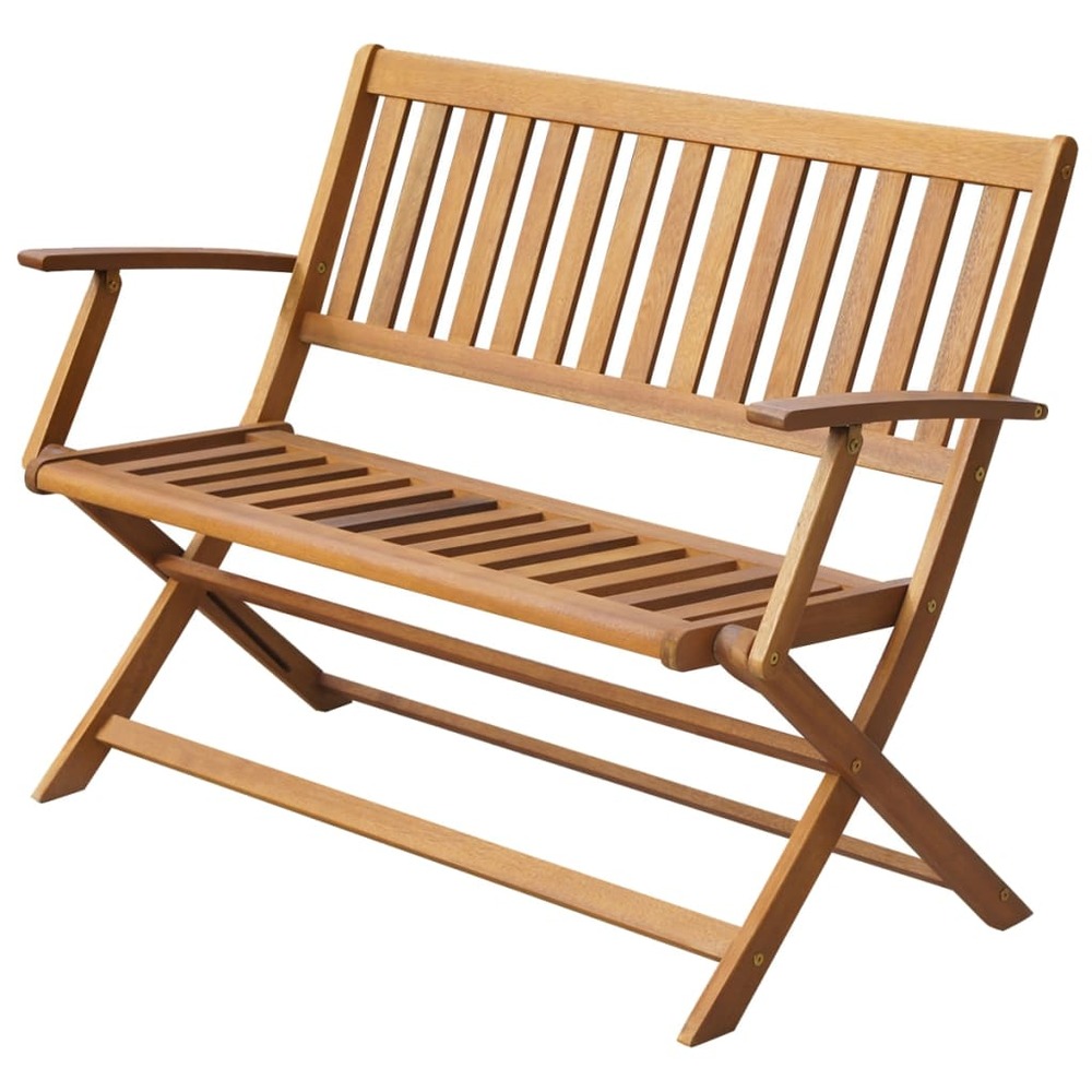 Banc de jardin meuble de patio d'extérieur terrasse 120 x 60 x 89 cm bois d'acacia solide