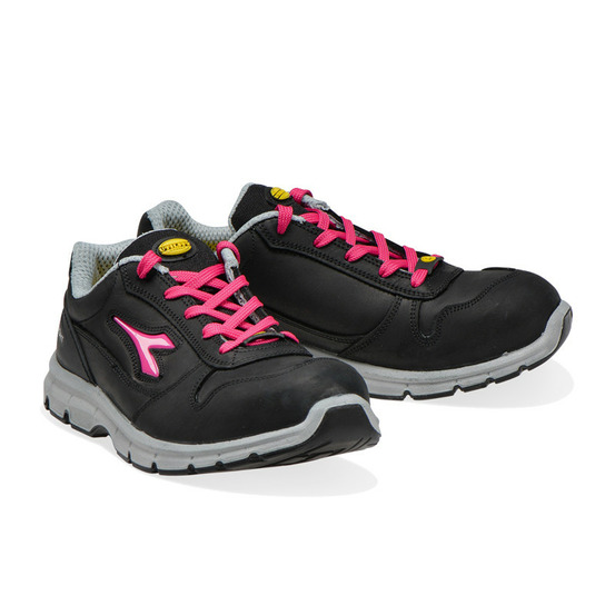 Baskets de sécurité femmes run low esd s3 src noir fuchsia p39 diadora 701.175303