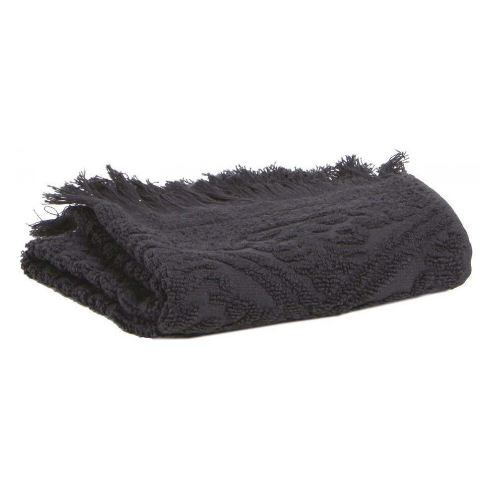 Serviette de toilette zoé carbone 50 x 100 cm