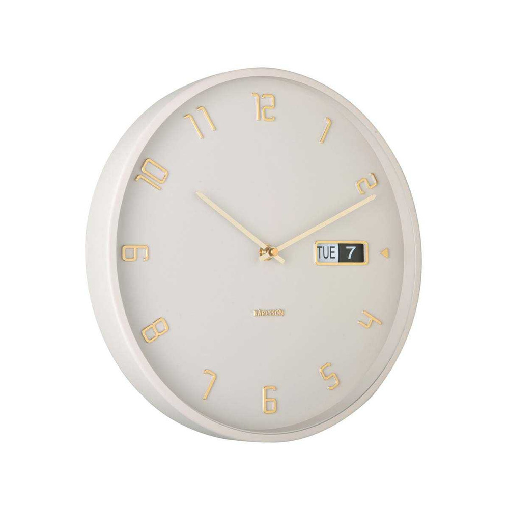 Horloge murale en aluminium flip