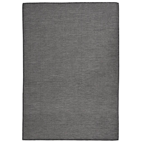Tapis à tissage plat d'extérieur 160x230 cm gris