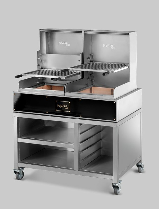 Grill ouvert lite - grille en v - 2 brûleurs - pujadas